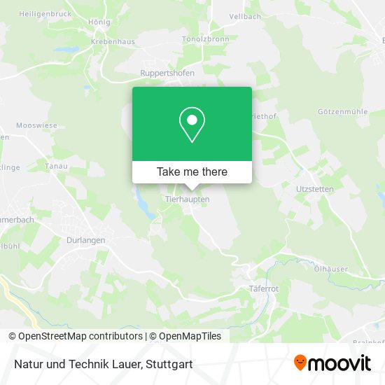 Natur und Technik Lauer map