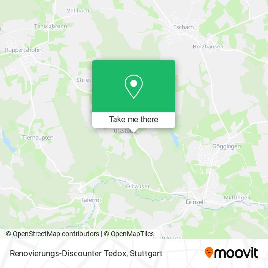 Renovierungs-Discounter Tedox map