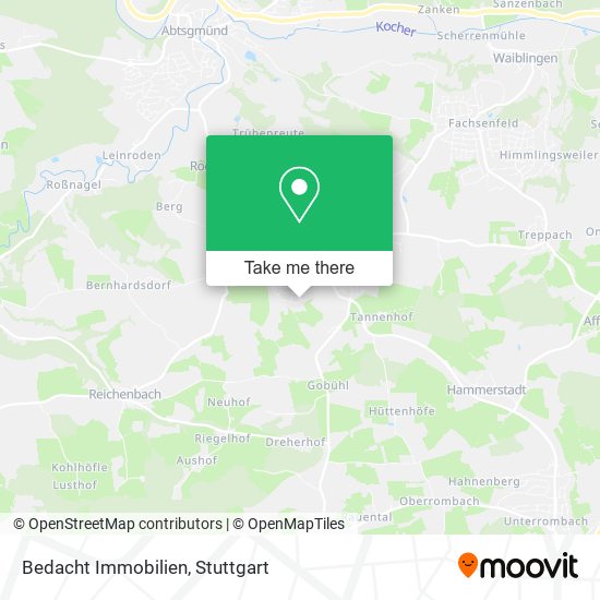 Bedacht Immobilien map