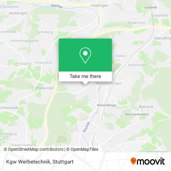 Kgw Werbetechnik map