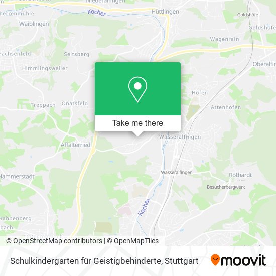 Schulkindergarten für Geistigbehinderte map