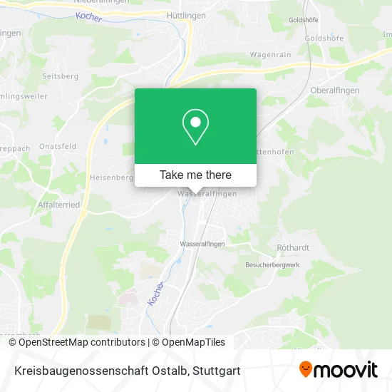 Карта Kreisbaugenossenschaft Ostalb
