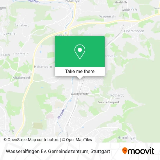 Карта Wasseralfingen Ev. Gemeindezentrum