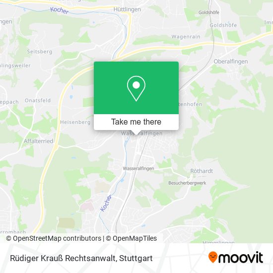 Rüdiger Krauß Rechtsanwalt map