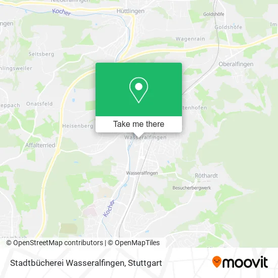 Карта Stadtbücherei Wasseralfingen