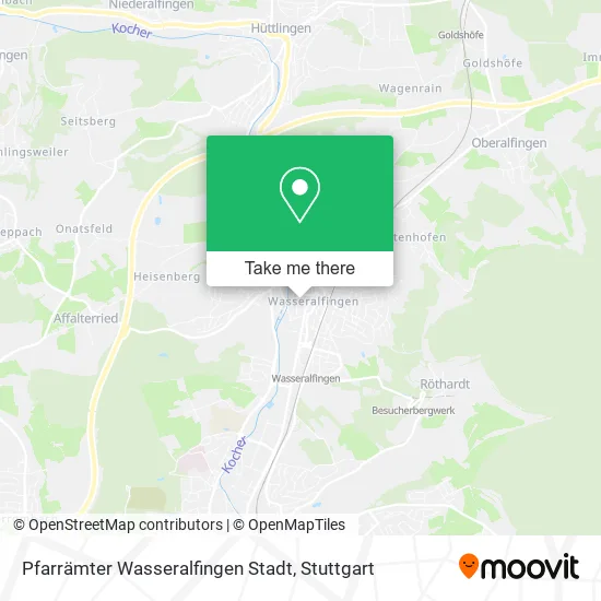 Карта Pfarrämter Wasseralfingen Stadt