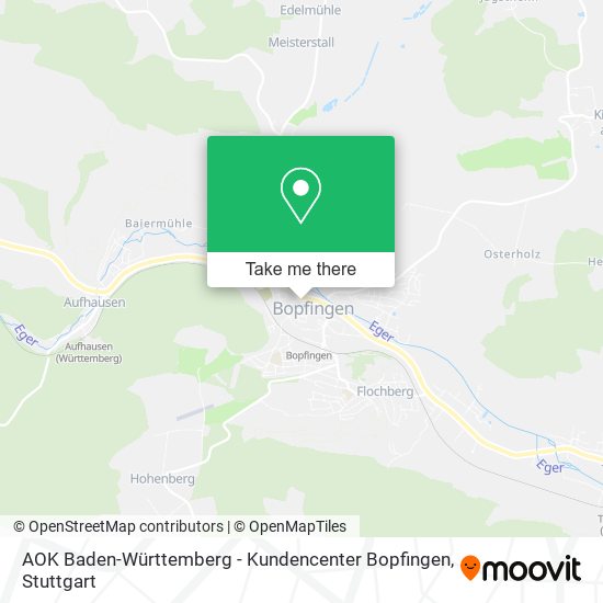 AOK Baden-Württemberg - Kundencenter Bopfingen map