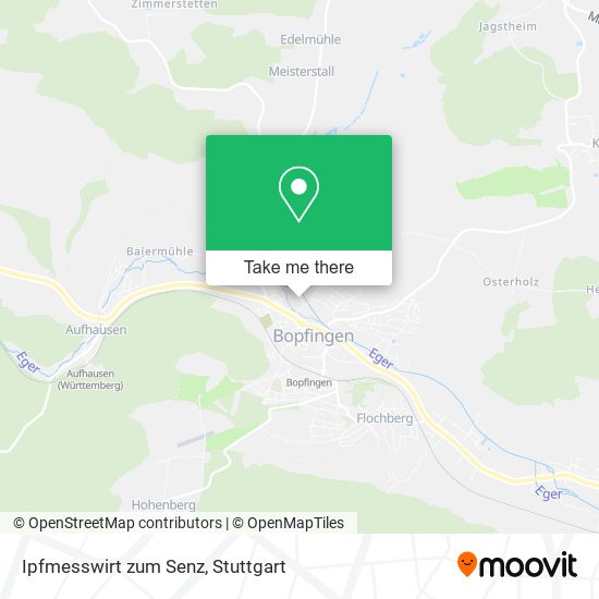 Ipfmesswirt zum Senz map