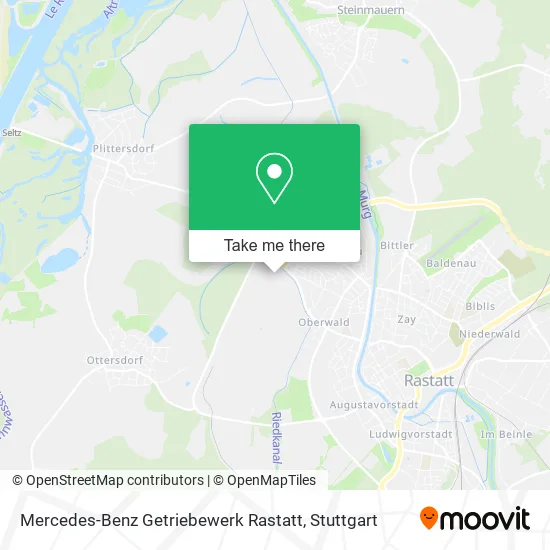 Карта Mercedes-Benz Getriebewerk Rastatt