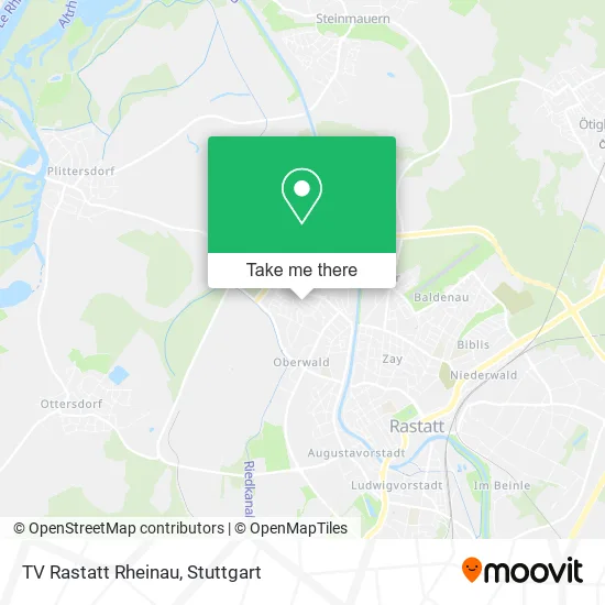 Карта TV Rastatt Rheinau