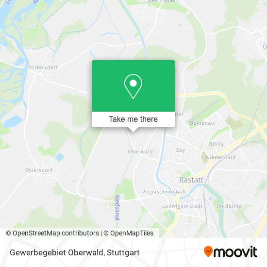 Карта Gewerbegebiet Oberwald