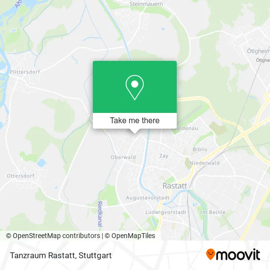 Карта Tanzraum Rastatt