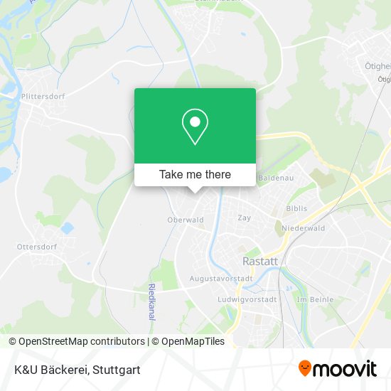 Карта K&U Bäckerei