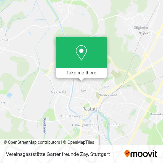 Карта Vereinsgaststätte Gartenfreunde Zay