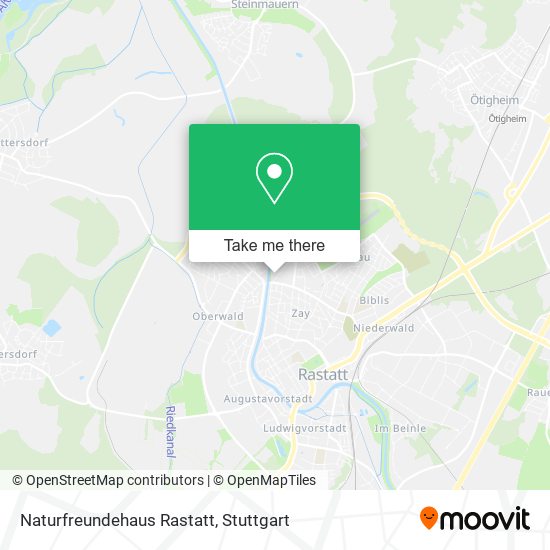 Naturfreundehaus Rastatt map