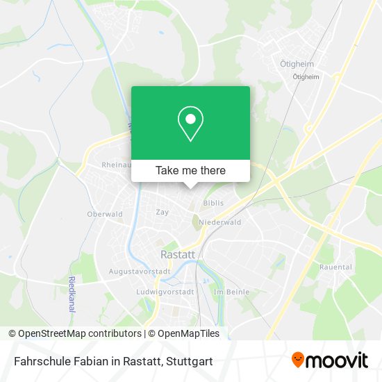 Карта Fahrschule Fabian in Rastatt