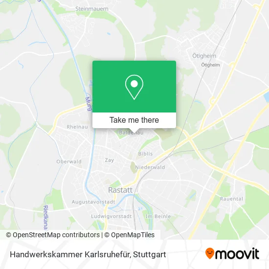 Карта Handwerkskammer Karlsruhefür