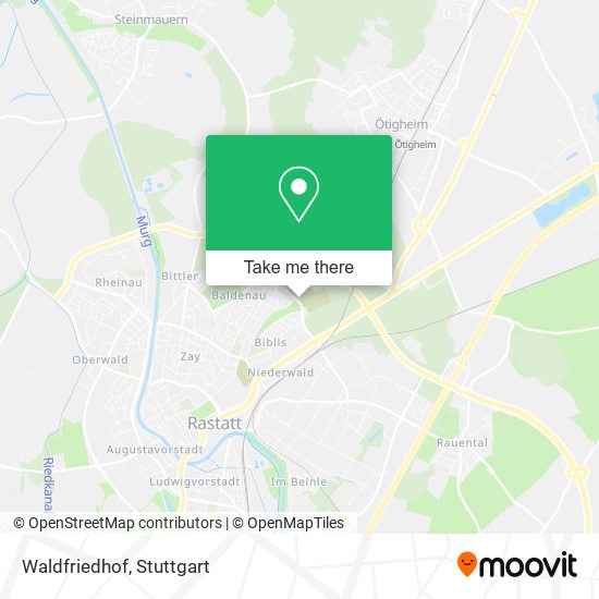 Карта Waldfriedhof