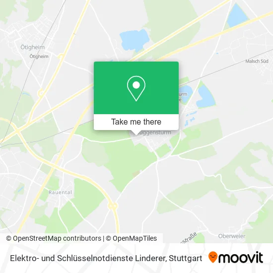 Карта Elektro- und Schlüsselnotdienste Linderer