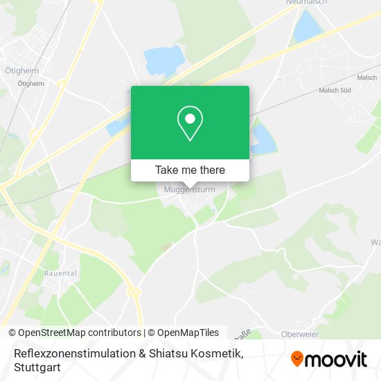 Reflexzonenstimulation & Shiatsu Kosmetik map