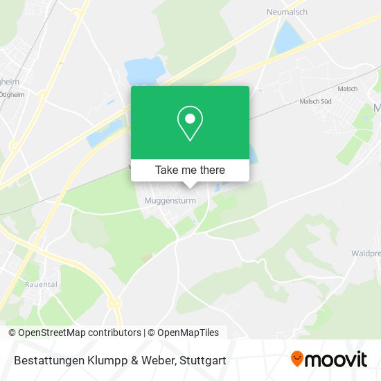 Bestattungen Klumpp & Weber map