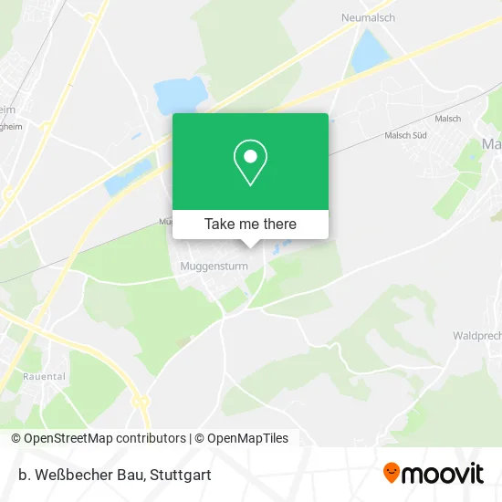 Карта b. Weßbecher Bau