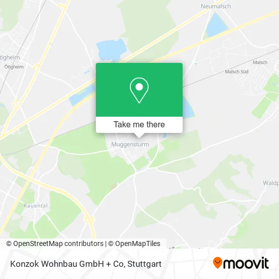 Карта Konzok Wohnbau GmbH + Co