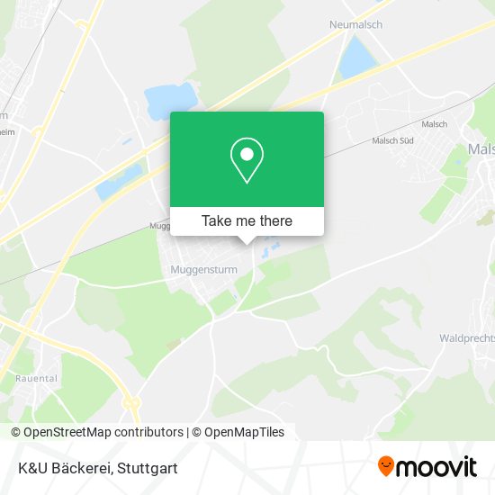 Карта K&U Bäckerei