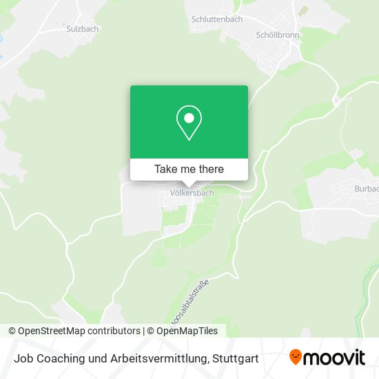 Job Coaching und Arbeitsvermittlung map