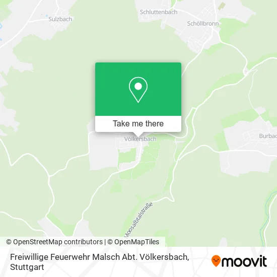 Карта Freiwillige Feuerwehr Malsch Abt. Völkersbach