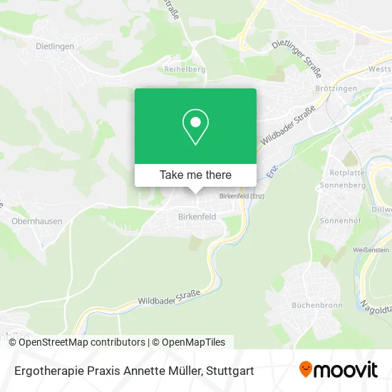 Карта Ergotherapie Praxis Annette Müller
