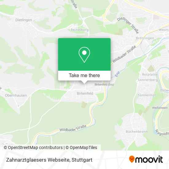 Карта Zahnarztglaesers Webseite