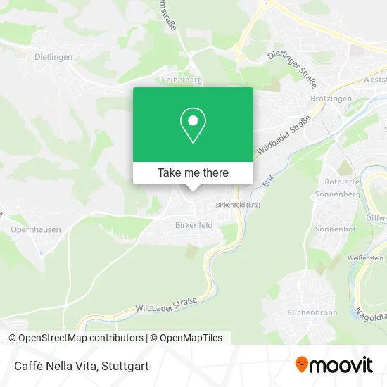 Карта Caffè Nella Vita