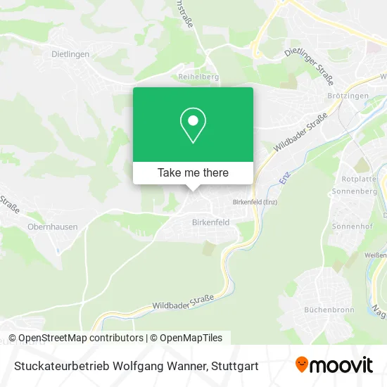 Карта Stuckateurbetrieb Wolfgang Wanner