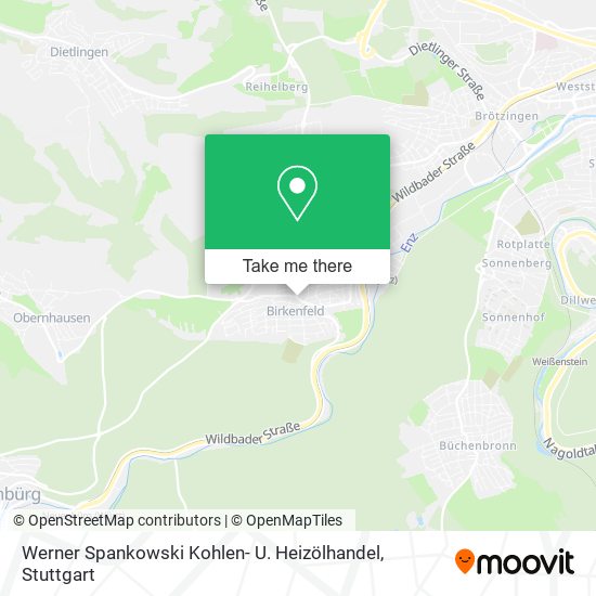 Карта Werner Spankowski Kohlen- U. Heizölhandel
