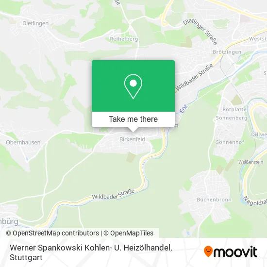 Карта Werner Spankowski Kohlen- U. Heizölhandel