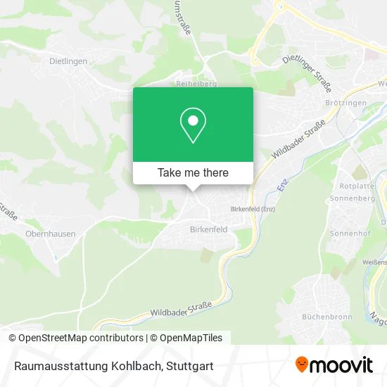 Карта Raumausstattung Kohlbach