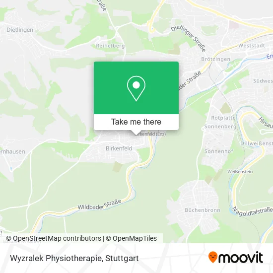 Карта Wyzralek Physiotherapie