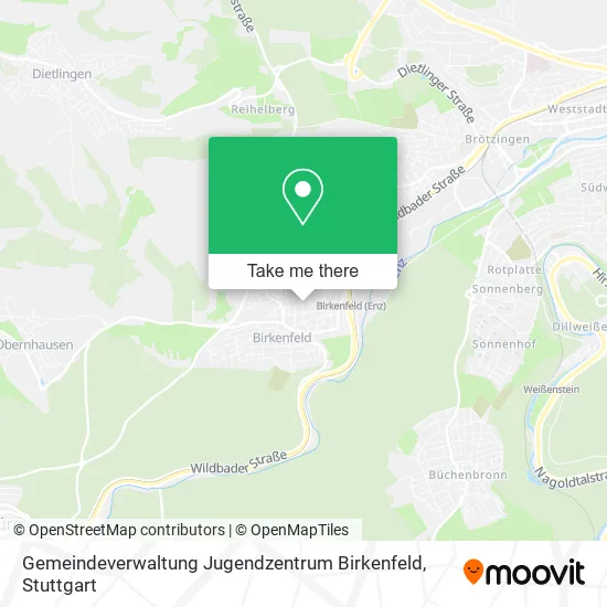Карта Gemeindeverwaltung Jugendzentrum Birkenfeld