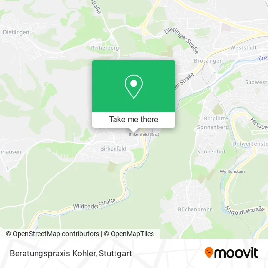 Карта Beratungspraxis Kohler