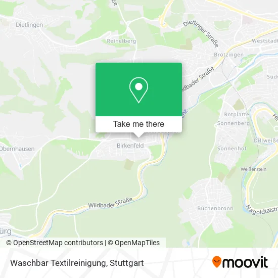 Карта Waschbar Textilreinigung