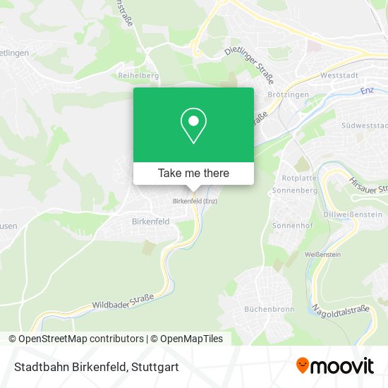 Stadtbahn Birkenfeld map
