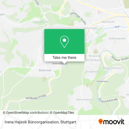 Карта Irena Hajsok Büroorganisation