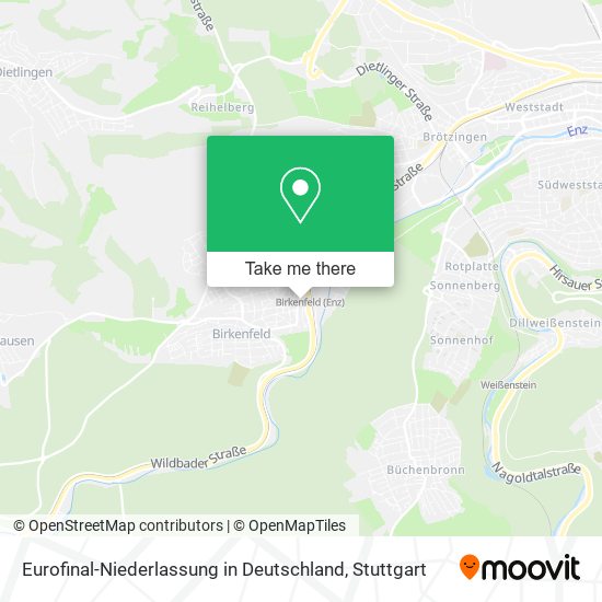 Eurofinal-Niederlassung in Deutschland map