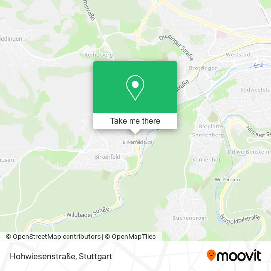Карта Hohwiesenstraße