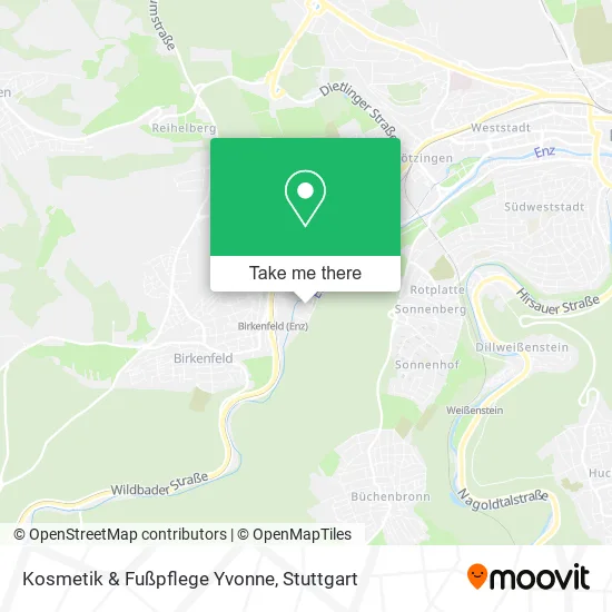 Карта Kosmetik & Fußpflege Yvonne