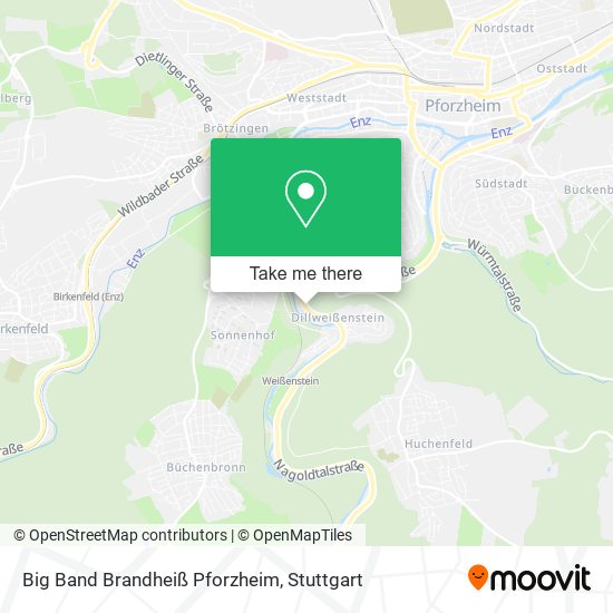 Big Band Brandheiß Pforzheim map