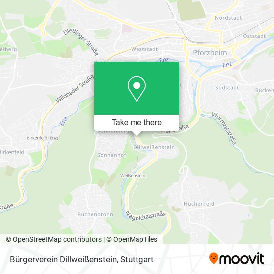 Карта Bürgerverein Dillweißenstein