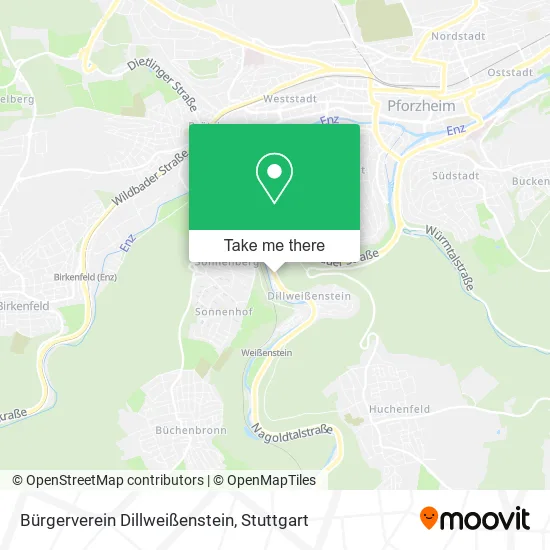 Карта Bürgerverein Dillweißenstein