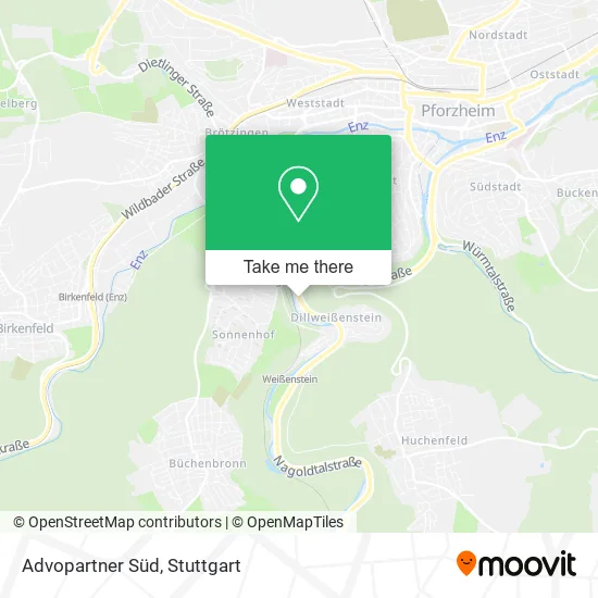 Карта Advopartner Süd